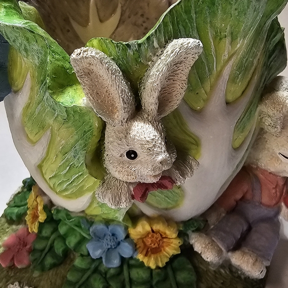 JAIMY Made in China Resin Rabbit Votive Leaf Candle Holder - Picture 3 of 12